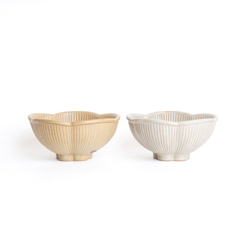 Fleuron Bowl - ecru