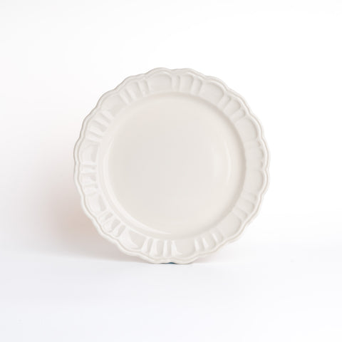 Pomponner Large Plate - White