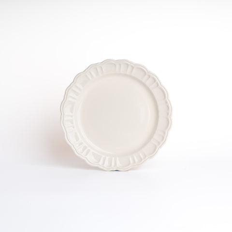 Pomponner Small Plate - White