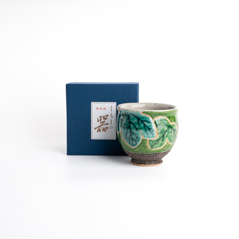 Hasami Ware Hand Painted Grape Cup - Green