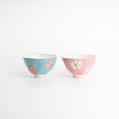 Hasami Ware Sakura Rice Bowl - Pink