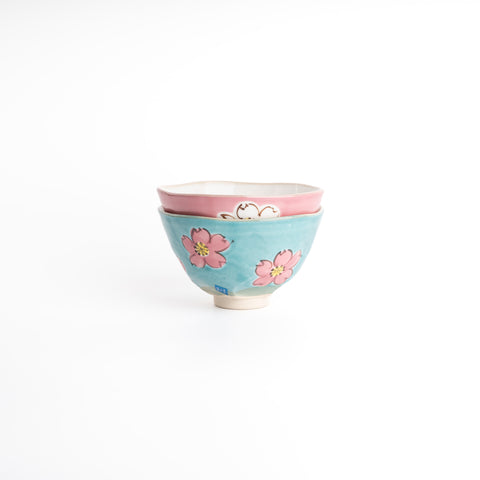 Hasami Ware Sakura Rice Bowl - Pink