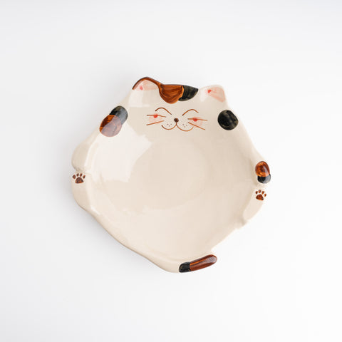 Arita Ware Cat Plate