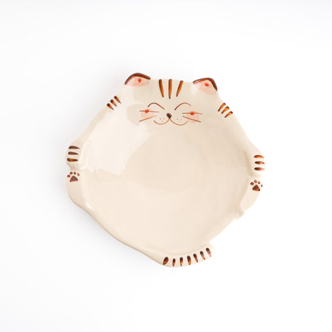 Arita Ware Cat Plate