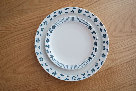 Tobe Ware Plum Blossom Large Plate - Blue