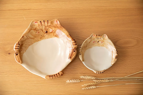 Arita Ware Cat Plate