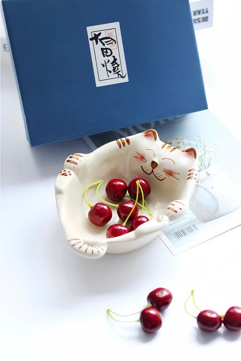 Arita Ware Cat Bowl