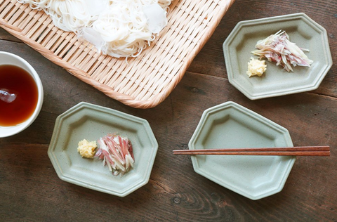 Olive Green Octagonal Dish