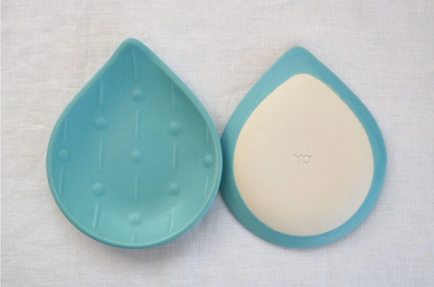 Small Raindrop Plate - Blue