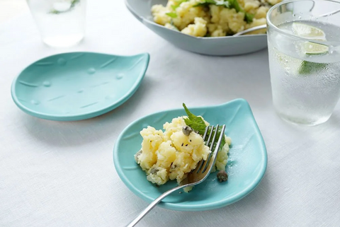 Small Raindrop Plate - Blue