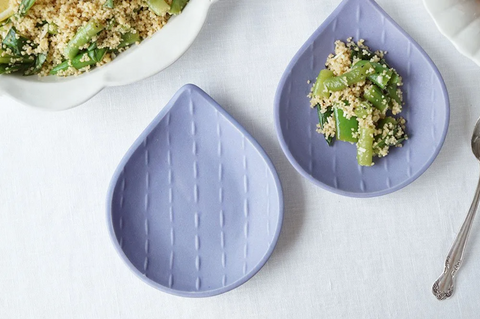 Small Raindrop Plate - Violet