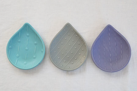 Small Raindrop Plate - Blue