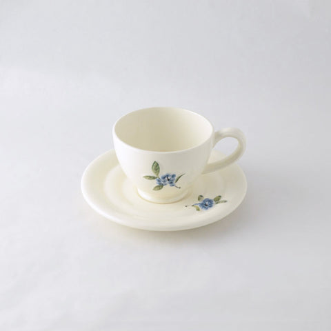 Myrtille cup with saucer